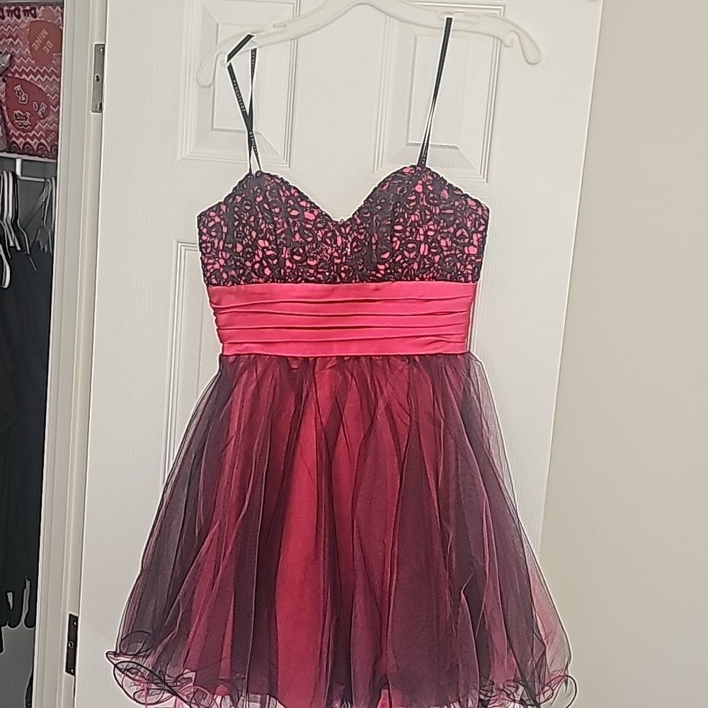 Strapless short pageant dress